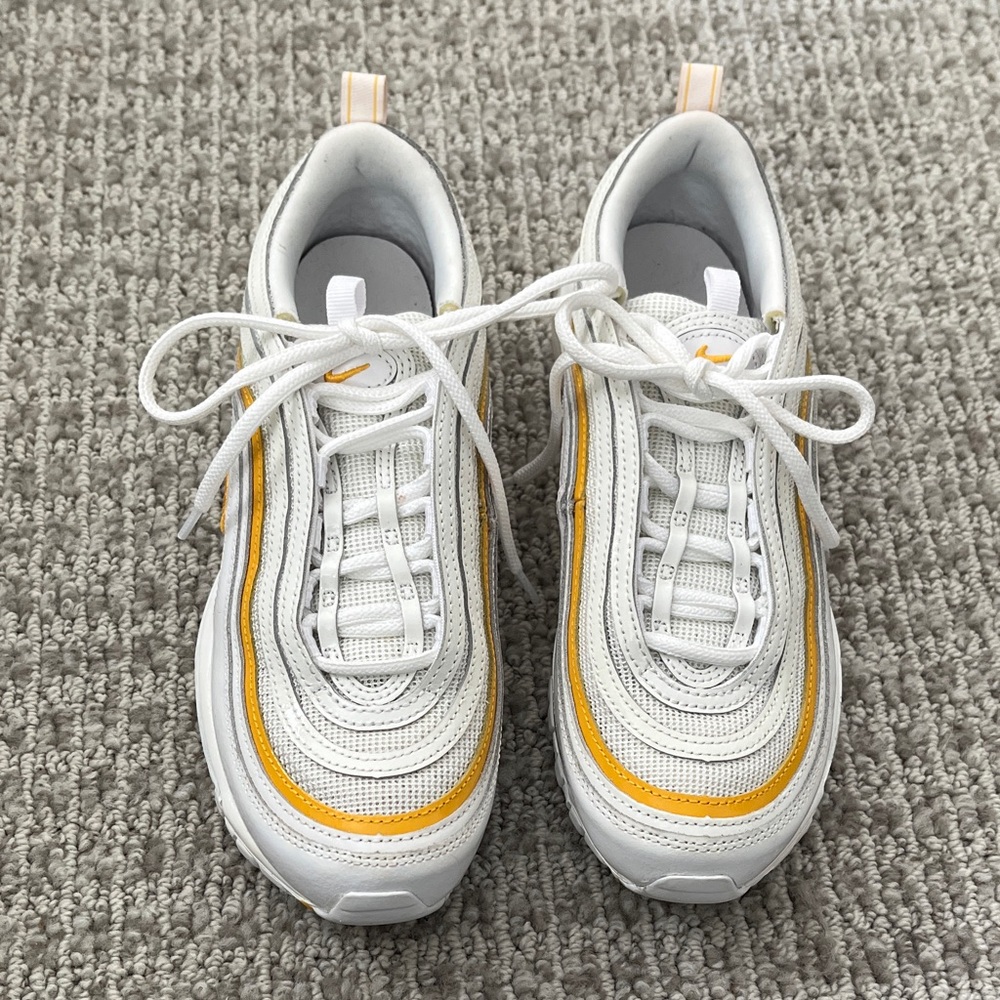 Nike Air Max 97 Women’s Sneakers – White/Yellow 9